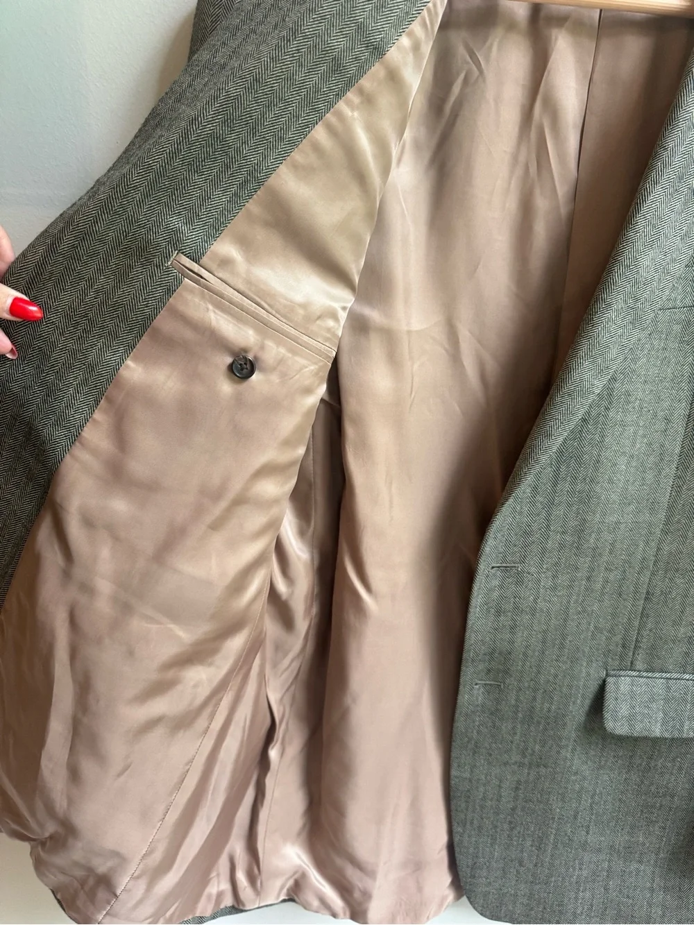Ralph Lauren Gray Pinstripe Sport Coat Trendy Blazer Coat